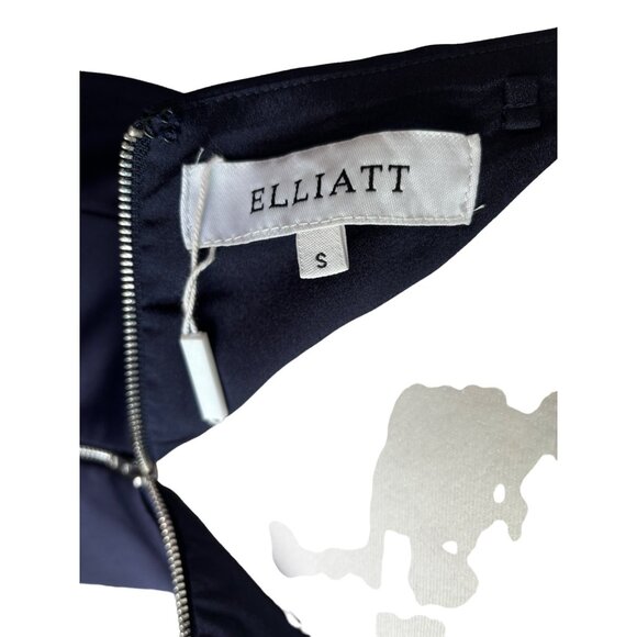 Elliatt Formal Dress Navy Satin Mermaid Revolve Size Small Fitted NWT - Picture 10 of 13